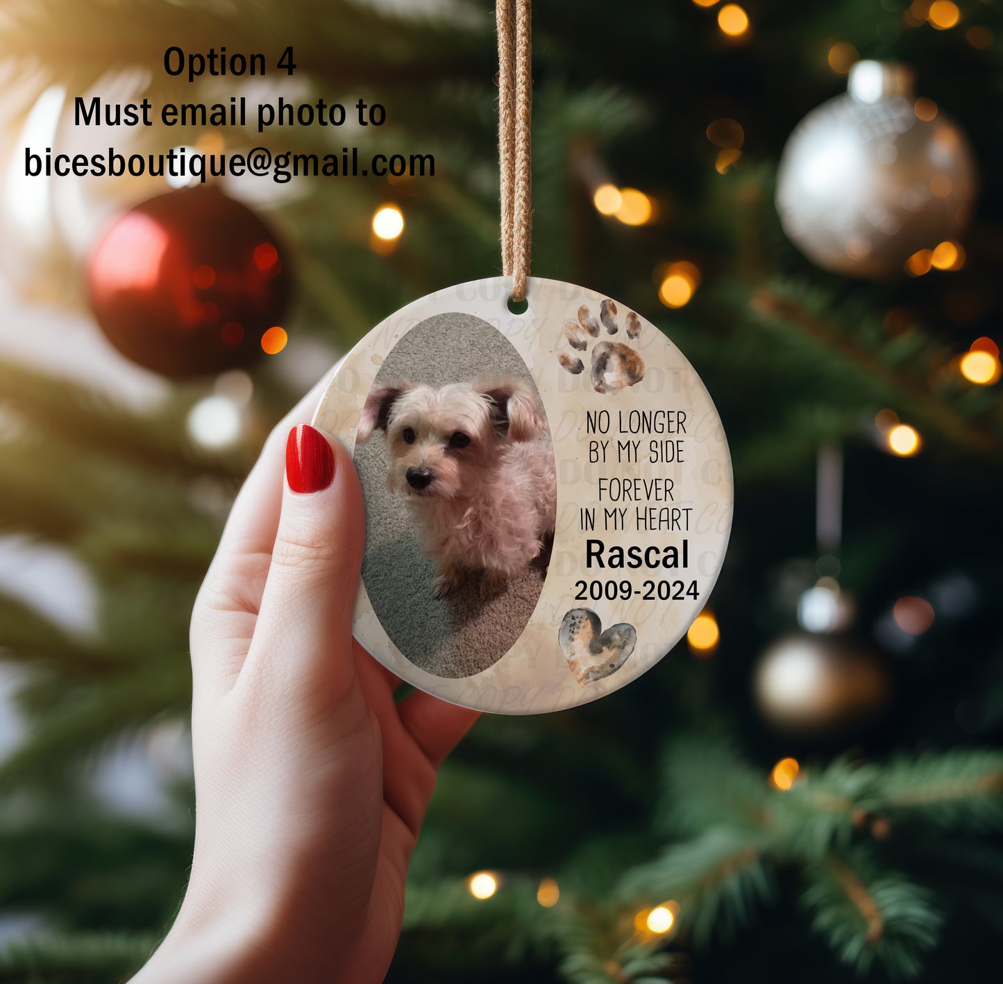 Personalized Pet Memorial Ceramic Ornament