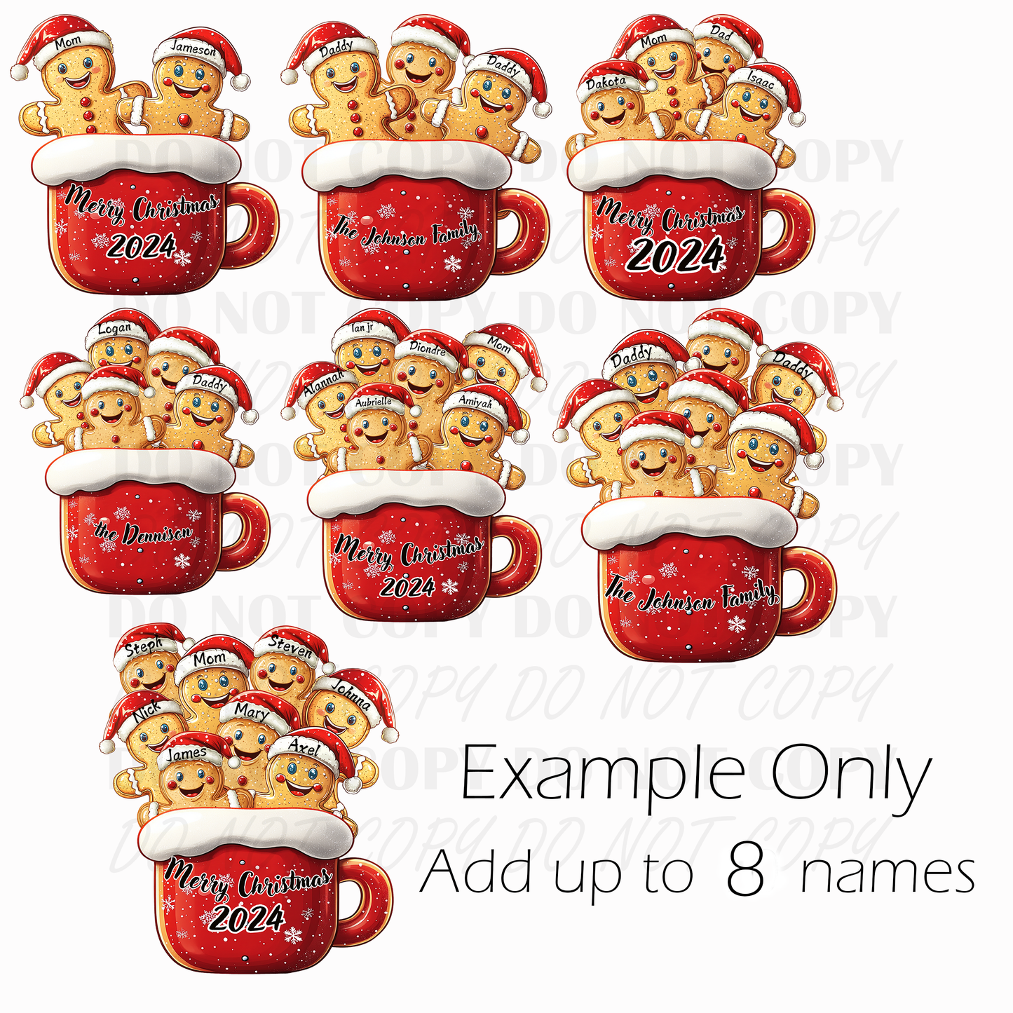 Personalized Gingerbread Mug Ceramic Ornament